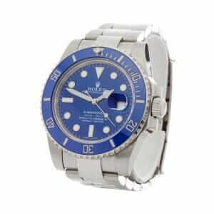 rolex-submariner-blue-dial-116619-left