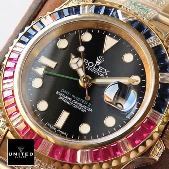 Rolex GMT-Master II Haribo Gold Black Dial 