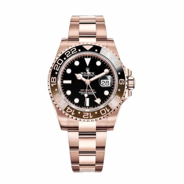 Rolex GMT-Master II 126715CHNR-0001 Rose Gold Automatic Black Dial Oyster 