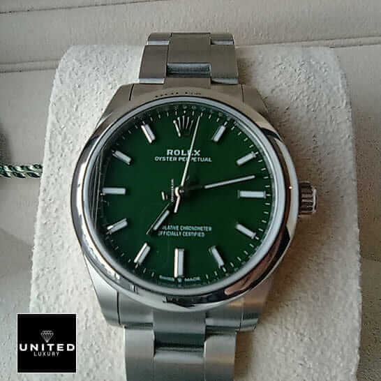 Rolex Oyster Perpetual 277200 Green Dial 4 Rolex Perpetual 31 277200 Green Dial in box