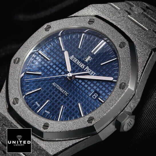 Frosted AP  Blue Dial on the black backround