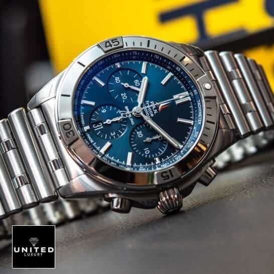 Breitling Frecce Tricolori Blue Dial  Stainless Steel Bracelet