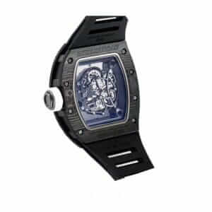 richard-mille-white-dial-black-rubber-skeleton-watch