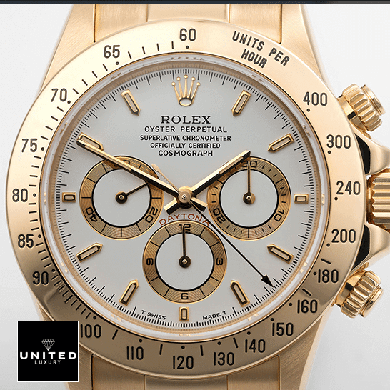 Rolex Daytona Chronograph 1 Rolex Daytona Gold Tone White Dial 116523