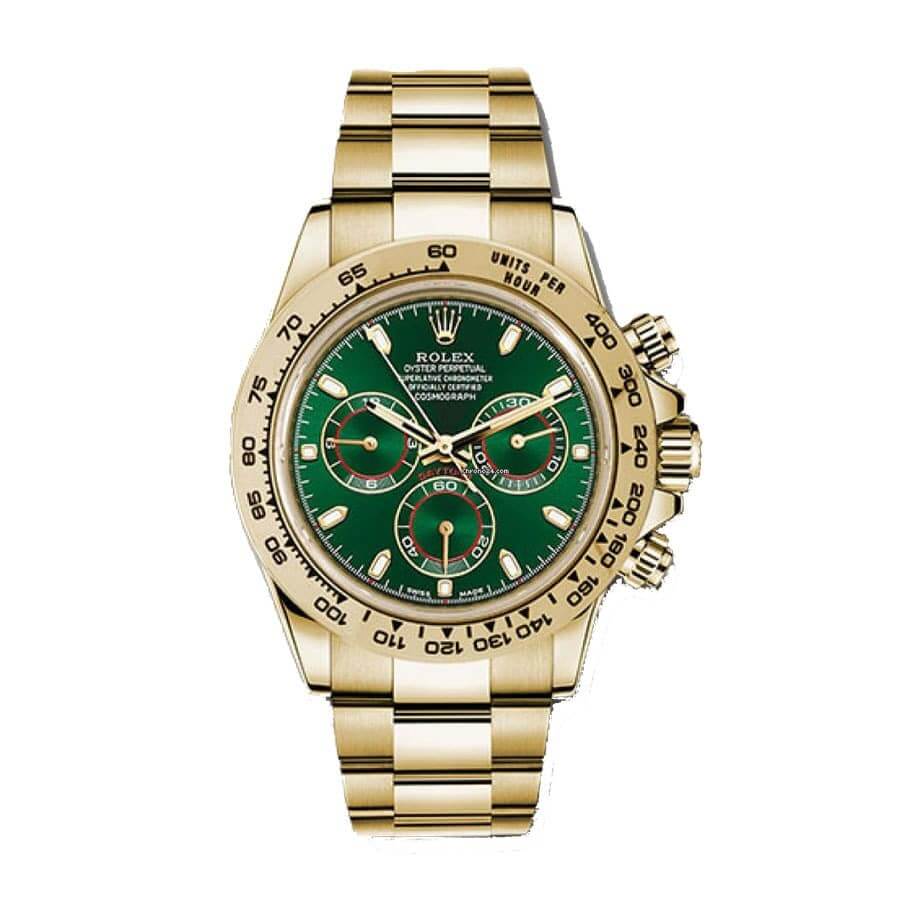 rolex-daytona-green-dial-yellow-gold-oyster