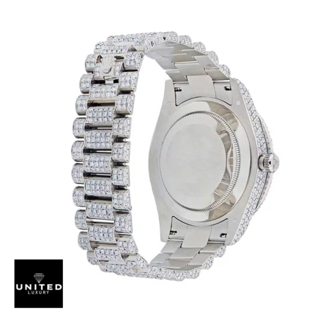 Rolex Day-Date 218239 Fully Iced Out 1 Rolex Day-Date II White Gold 218239 Oyster Diamond Bracelet