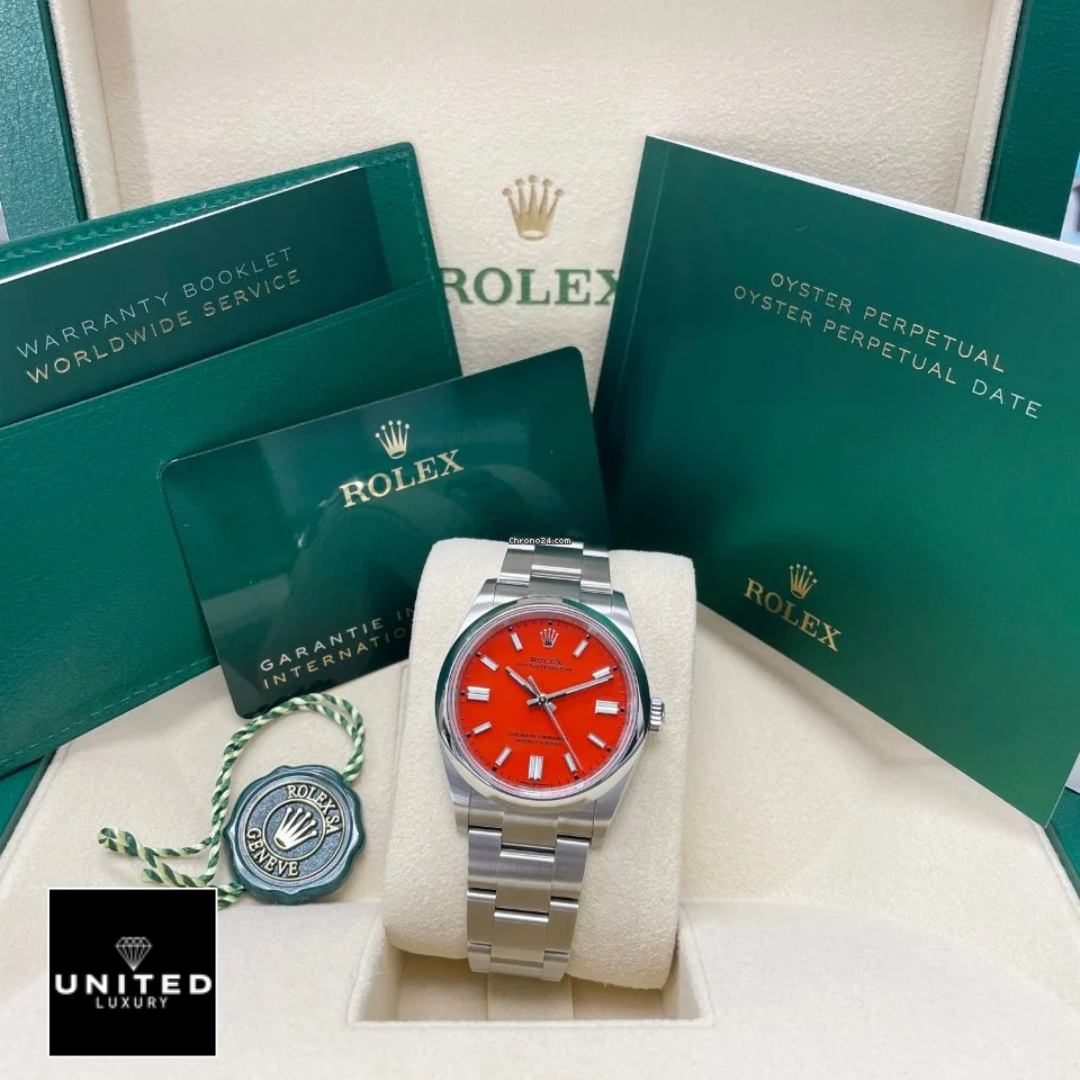 rolex-oyster-perpetual-red-dial-126000