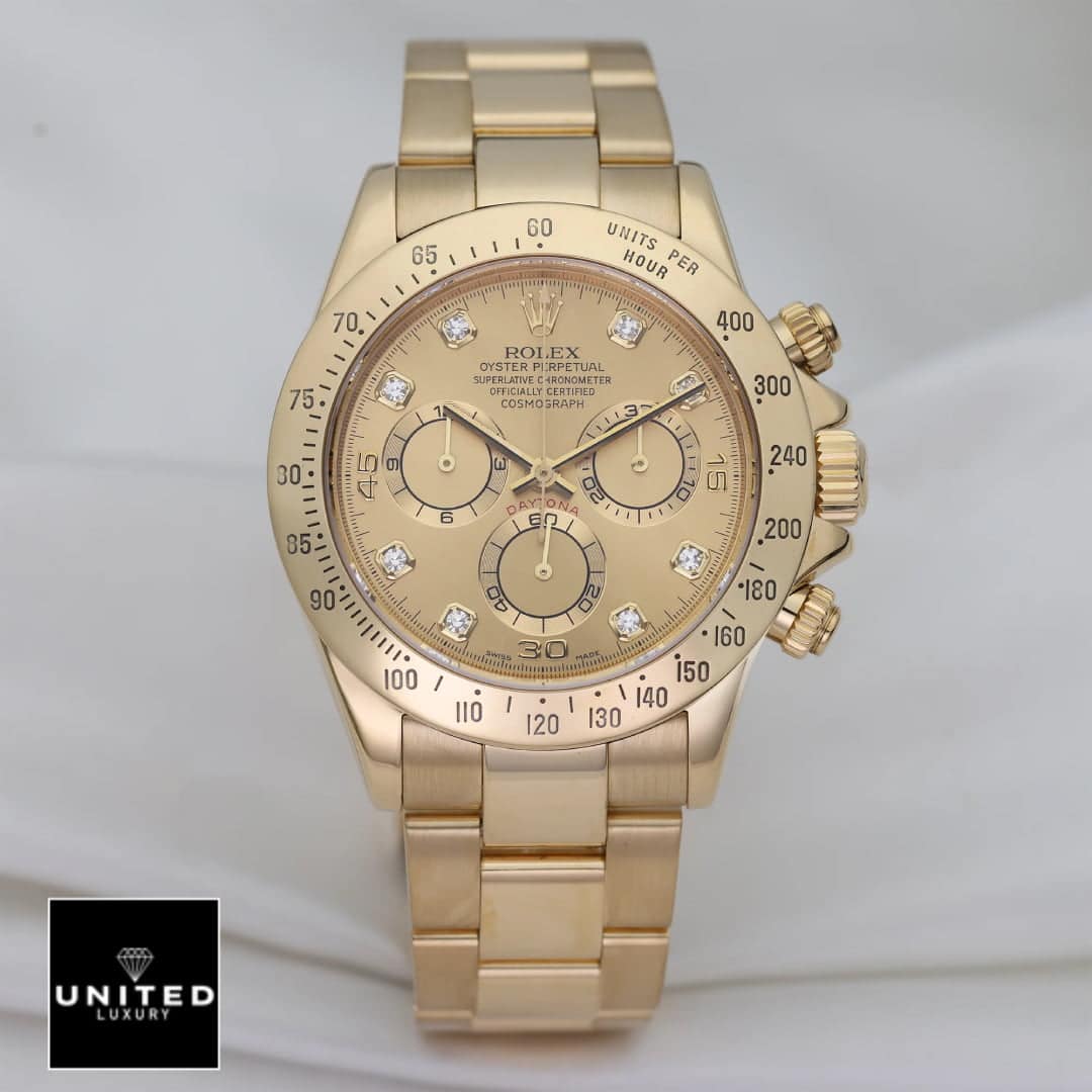 Rolex Daytona Cosmograph 116508 Yellow Gold Dial Oyster 