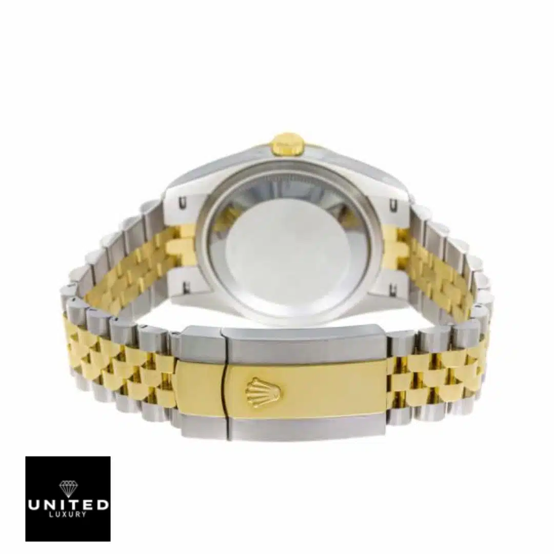 Rolex Brown Dial 116233  back view white background