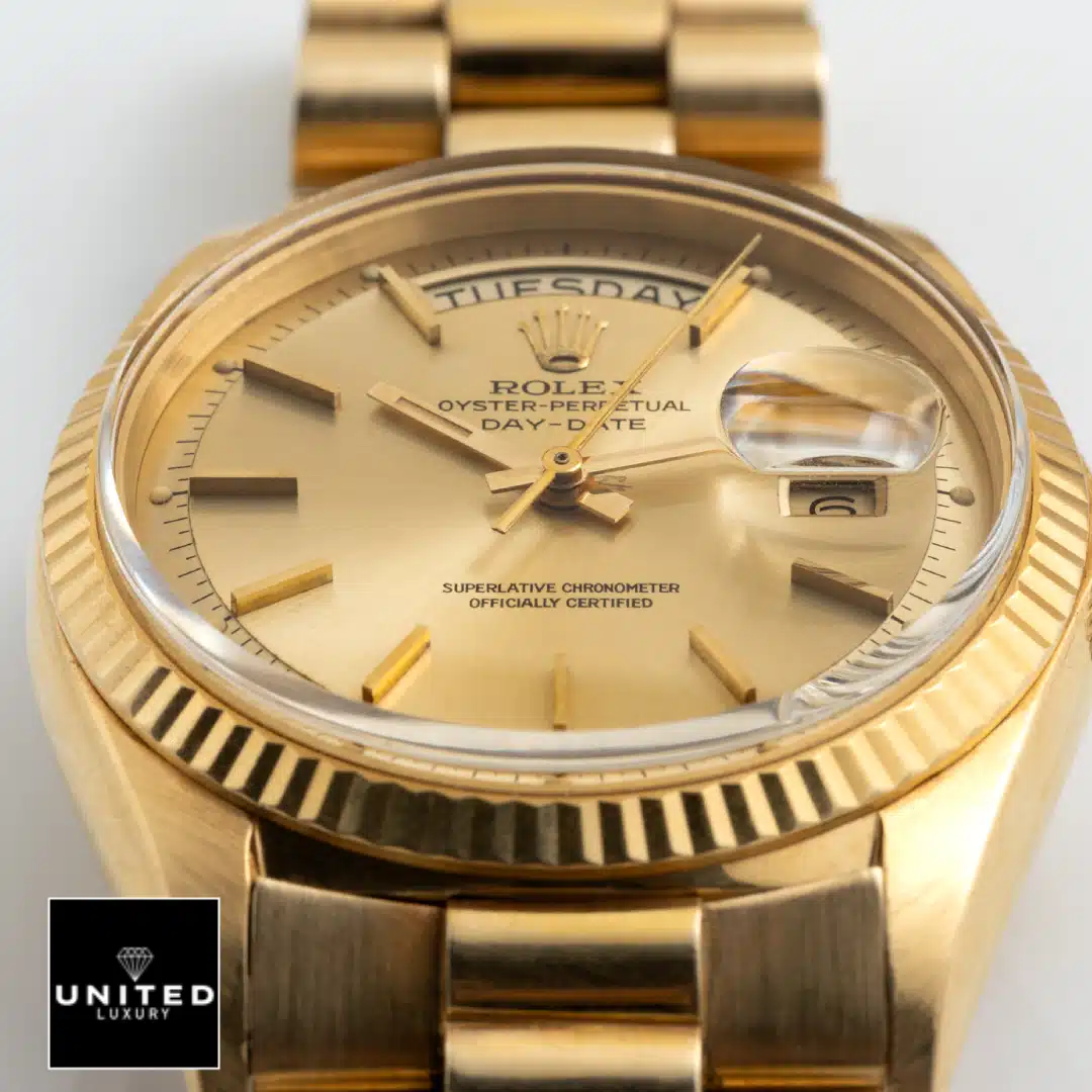 Rolex Day-Date 40 228238-0003 Champagne Dial Stick Indices 