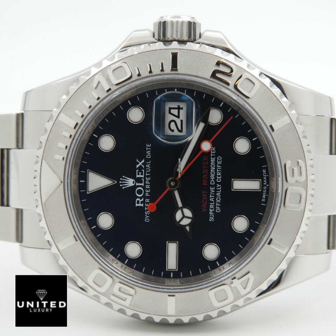 Rolex Yacht Master 116622 Black Dial  white background