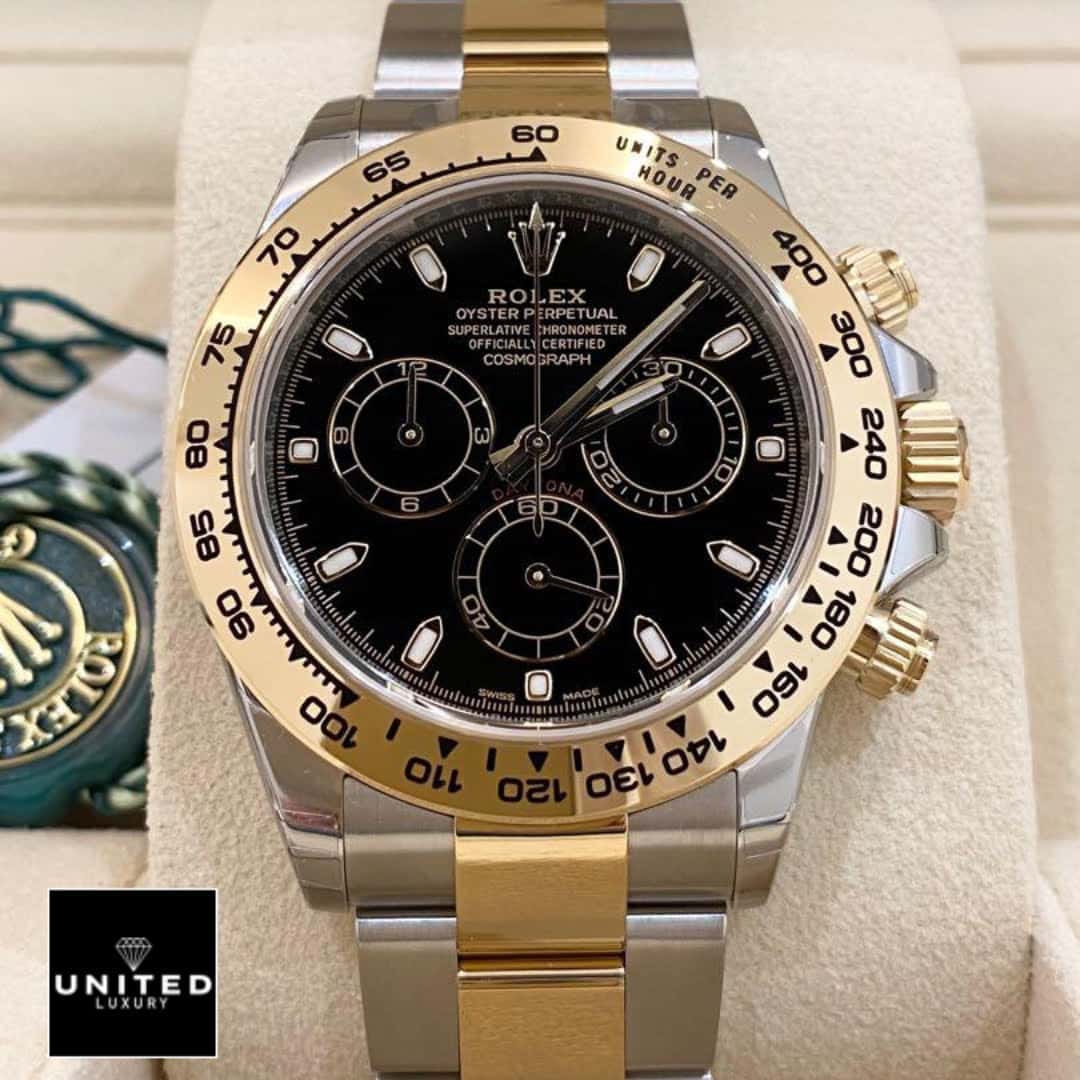 Rolex Daytona Gold Bezel Black Dial116503 