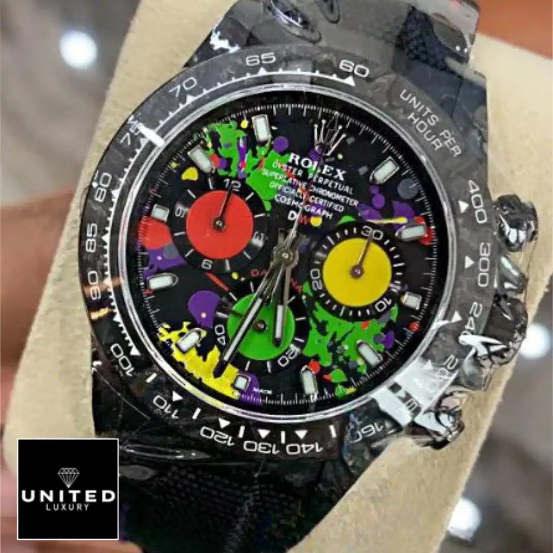 Rolex Daytona Carbon Cosmograph Rainbow Dial 4130cr 