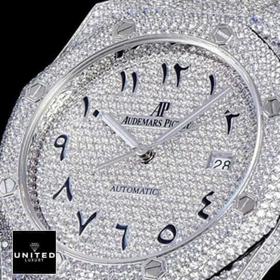 Audemars Piguet Royal Oak Custom Pave Diamond Set Dial 