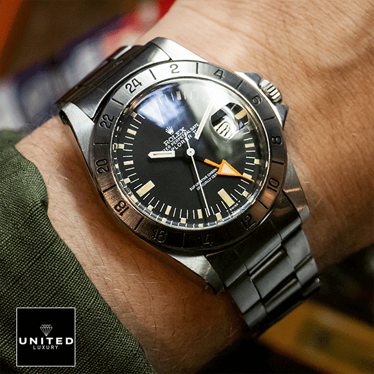 Rolex Explorer II 1655 (Antique) Black Dial WARO025 Oyster 4 Rolex Explorer II 1655 (Antique) WARO025 Black Dial on his arm