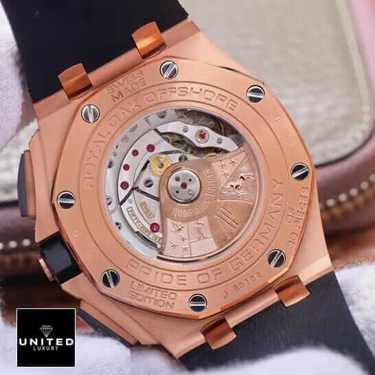 Audemars Piguet offshore Royal Oak Gold Steel Case  upside view