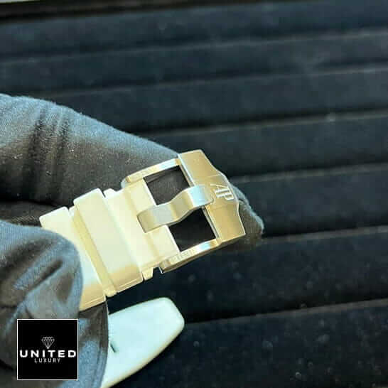 AP Royal Oak Stainless Steel Clasp  on the hand