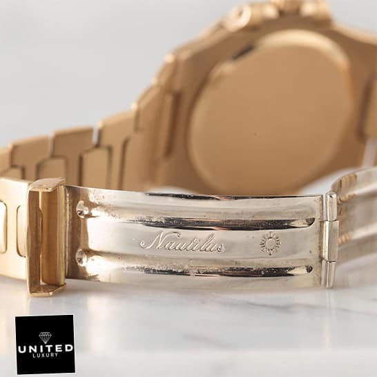 Patek Philippe Nautillus Vintage Gold Bracelet  Open Clasp
