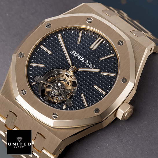 Audemars Piguet Royal Oak Blue Dial  gold bracelet