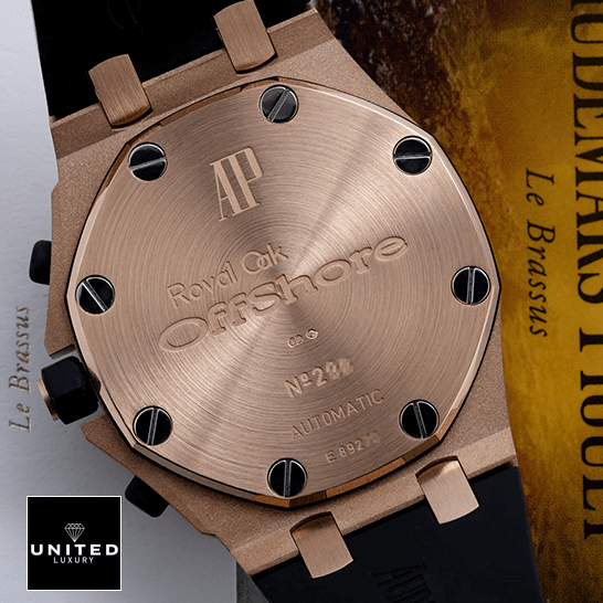 Audemars Piguet Royal Oak Offshore Rose Gold Case  upside view