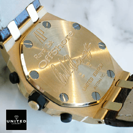 Audemars Piguet Royal Oak Offshore Lımıted Edition Gold Case  upside view