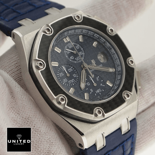 Audemars Piguet 26030PO.OO_.D021IN.01 Royal Oak Blue Dial  on the hand