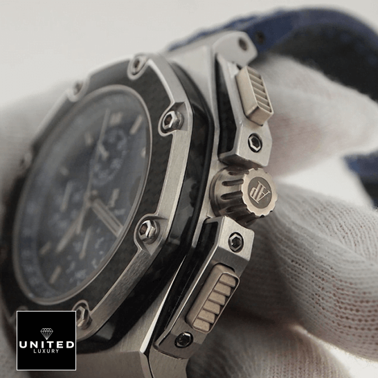 AP Royal Oak 26030PO.OO_.D021IN.01 Black Bezel  crown & push button