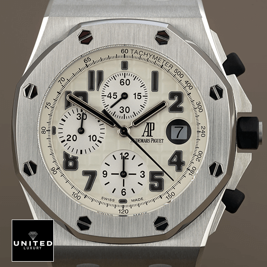 Audemnars Piguet 26170ST.OO_.D091CR.01 Royal Oak White Dial  front view
