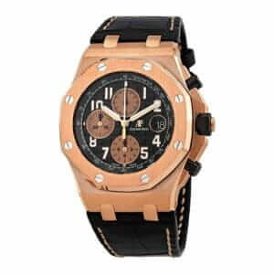 ap-royal-oak-rose-gold-black-leather-dial-left