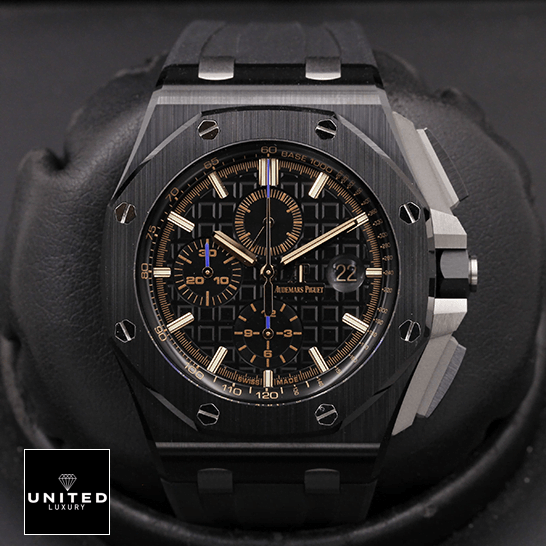 AP Royal Oak 26405CE.OO_.A002CA.02 Black Dial  front view black background