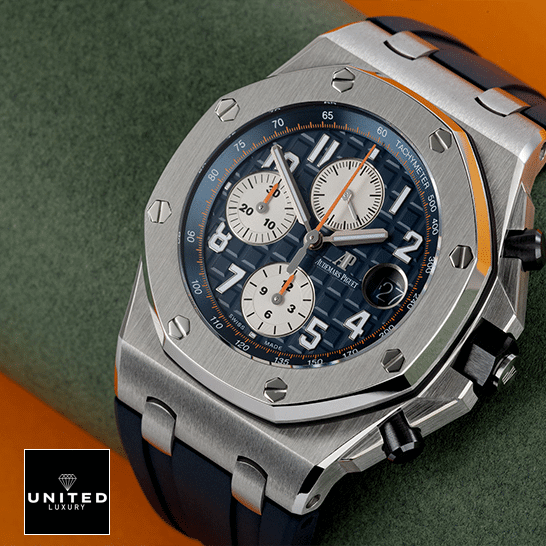 Audemars Piguet Chronograph 5 Audemars Piguet 26470ST.OO_.A027CA.01 Steel Case orange background