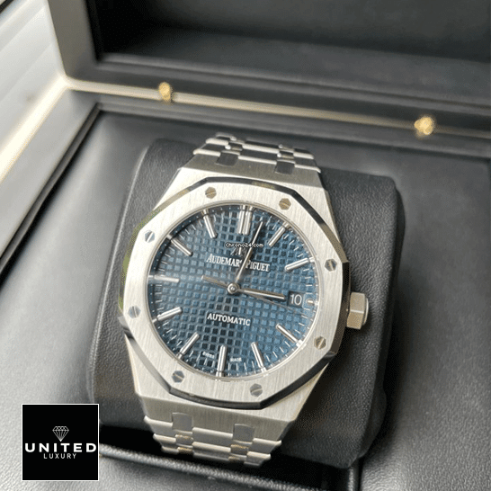 Audemars Piguet Blue Dial Steel Case  in the box
