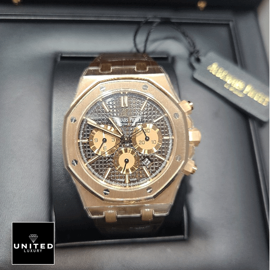 Audemars Piguet Royal Oak 26331OR.OO_.1220OR.02 Chocolate Dial  in the box