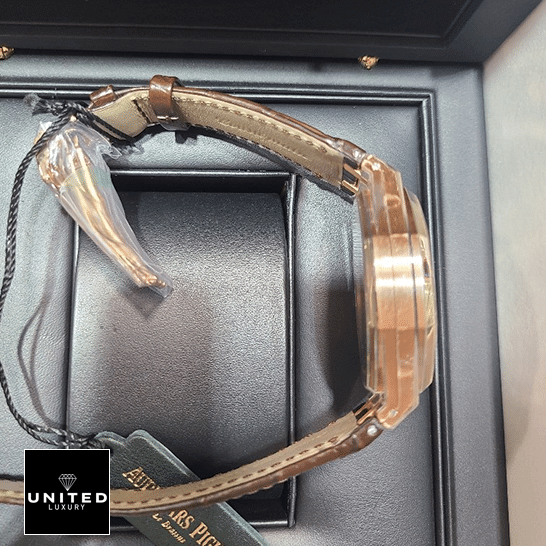 Audemars Piguet Royal Oak Chocholate Leather Bracelet  in the box