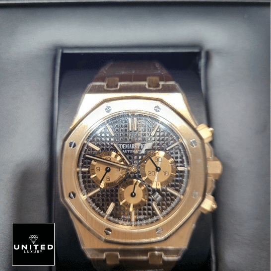 Audemars Piguet Royal Oak Chocolate Dial  in the black box