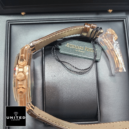 Audemars Piguet Royal Oak Crown / Push Button  side view in the box