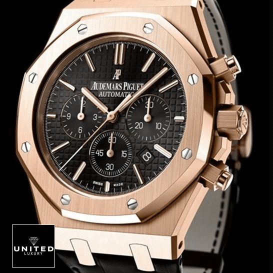 Audemars Piguet Royal Oak 26320OR.OO_.D002CR.01 Black Dial  black background