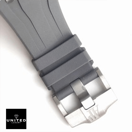 Audemars Piguet 26400IO.OO_.A004CA Grey Rubber Bracelet  white background
