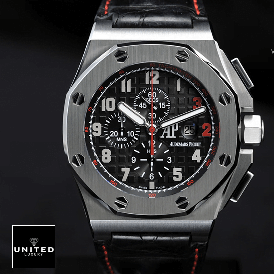 Audemars Piguet Royal Oak Black Dial  black background