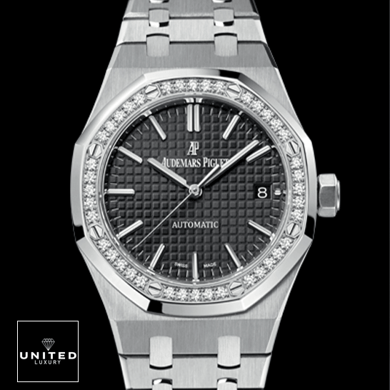 Audemars Piguet 15451 Royal Oak Selfwinding Black Dial  black background