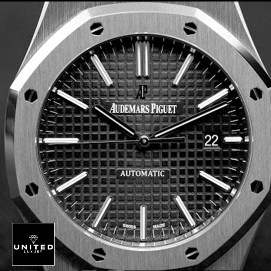 Audemars Piguet 15400ST.OO_.1220ST.04 Royal Oak Gray Dial  close view