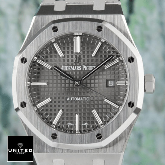 Audemars Piguet 15400ST.OO_.1220ST.04 Royal Oak Grey Dial  white background