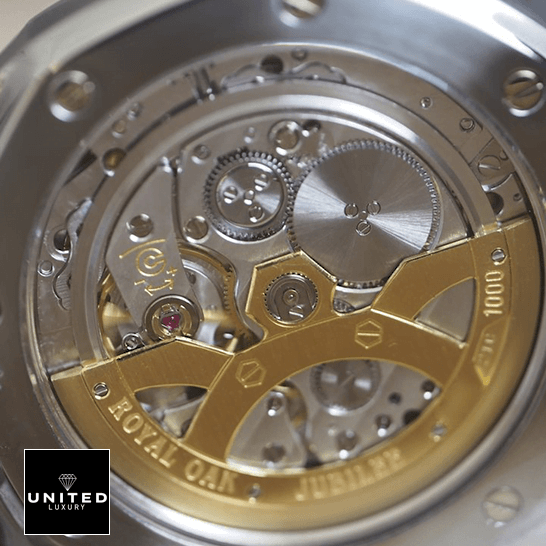 Audemars Piguet Royal Oak Jubilee Steel Mechanism  front back view