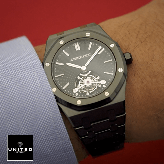 Audemars Piguet Royal Oak Tourbillon 26522CE.OO.1225CE.01 5 Audemars Piguet Royal Oak Tourbillion 26522CE.OO_.1225CE on the man wrist