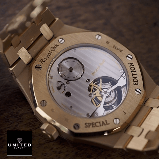 Royal Oak Tourbillon 6 Audemars Piguet Royal Oak Tourbliion Stainless Steel Case brown background