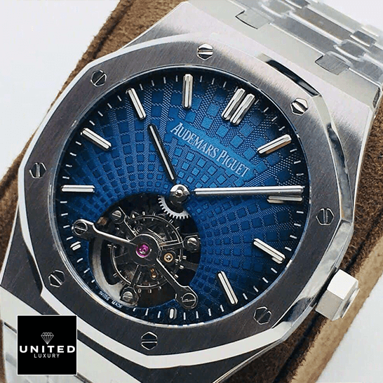 Audemars Piguet 26522TI.OO_.1220TI Tourbillion Blue Dial  in the box