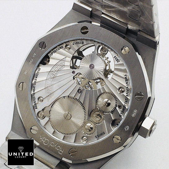 Audemars Piguet Royal Oak Tourbillion Extra Thin  upside case view