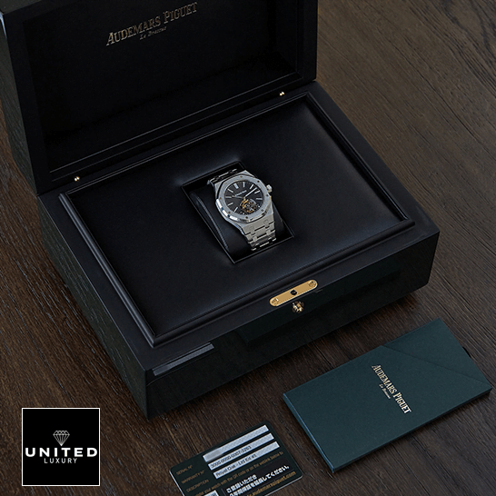 Royal Oak Tourbillon Black 1 Audemars Piguet Royal Oak Tourbillion Extra Thin in the ap box