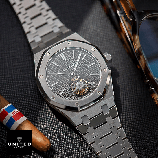 Royal Oak Tourbillon Black 4 Audemars Piguet 26512ST.OO_.1220ST.01 Tourbillion Black Dial sun glasses & puro