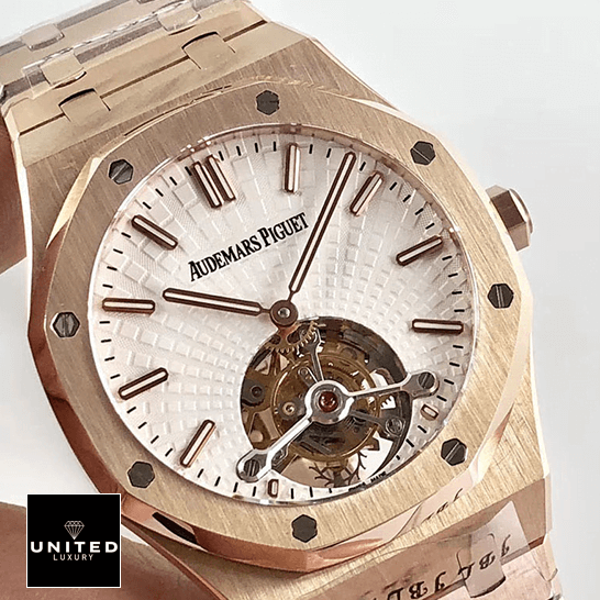 Audemars Piguet Royal Oak White Dial Tourbillion  front view